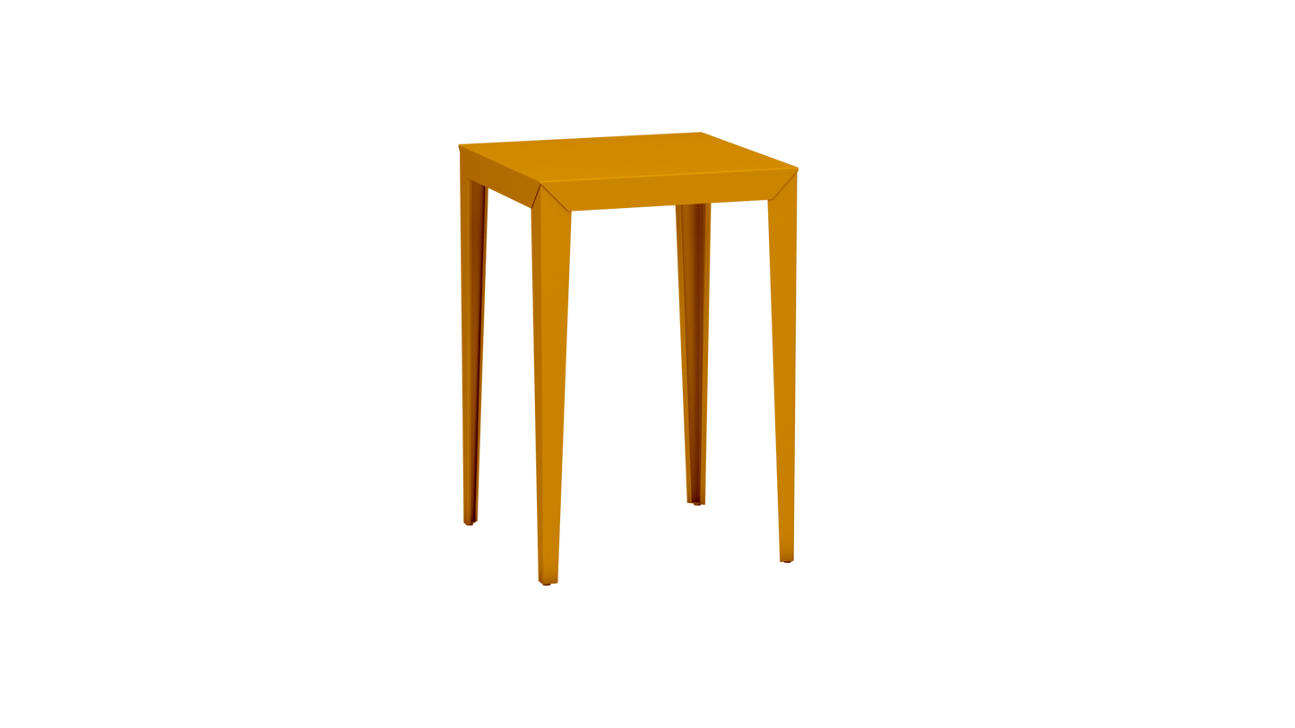 Mange - Debout carré 70cm en aluminium Zef - MATIERE GRISE - La Maison MilanaiseMD70ZEF2Safran 131Fuselés