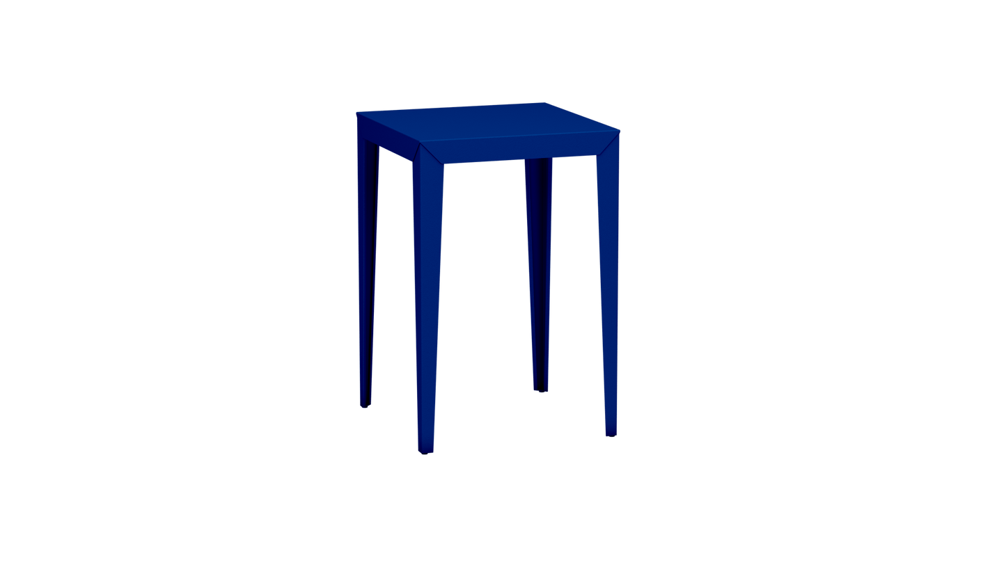 Mange - Debout carré 70cm en aluminium Zef - MATIERE GRISE - La Maison MilanaiseMD70ZEF18Bleu pur 112Fuselés