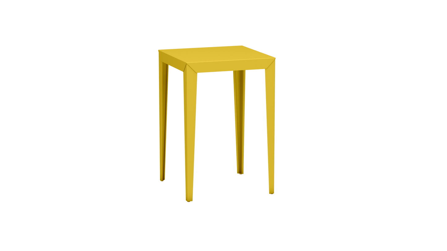 Mange - Debout carré 70cm en aluminium Zef - MATIERE GRISE - La Maison MilanaiseMD70ZEF4Poussin 014Fuselés