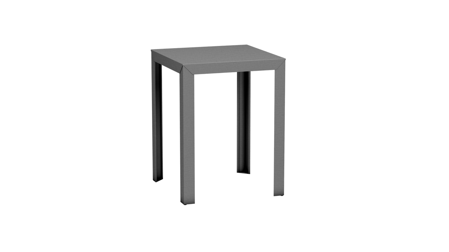 Mange - Debout carré 80cm en aluminium Zef - MATIERE GRISE - La Maison MilanaiseMD80ZEF73Brut Vernis Brillant 020Droits