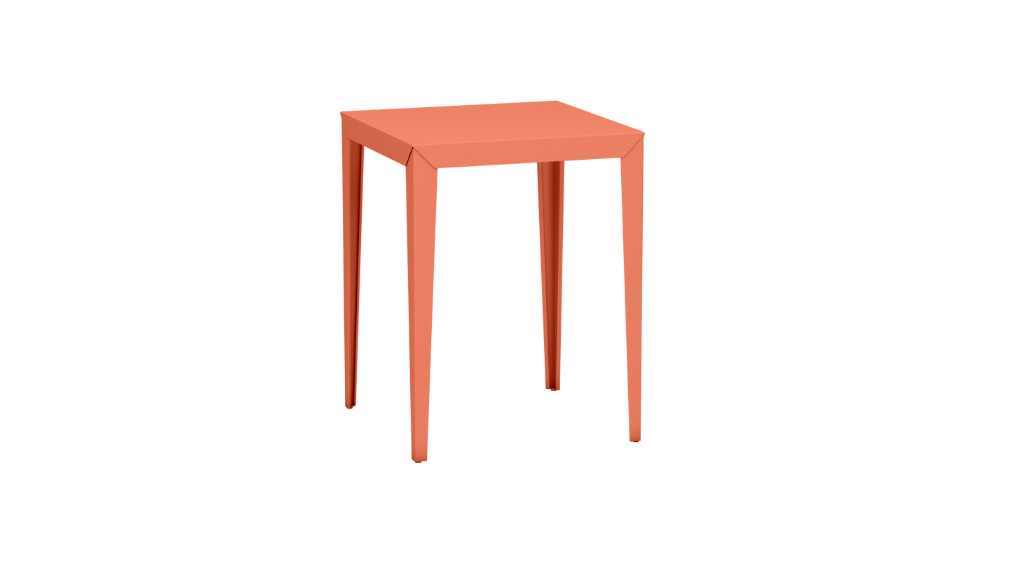 Mange - Debout carré 80cm en aluminium Zef - MATIERE GRISE - La Maison MilanaiseMD80ZEF30Orange givré 144Fuselés