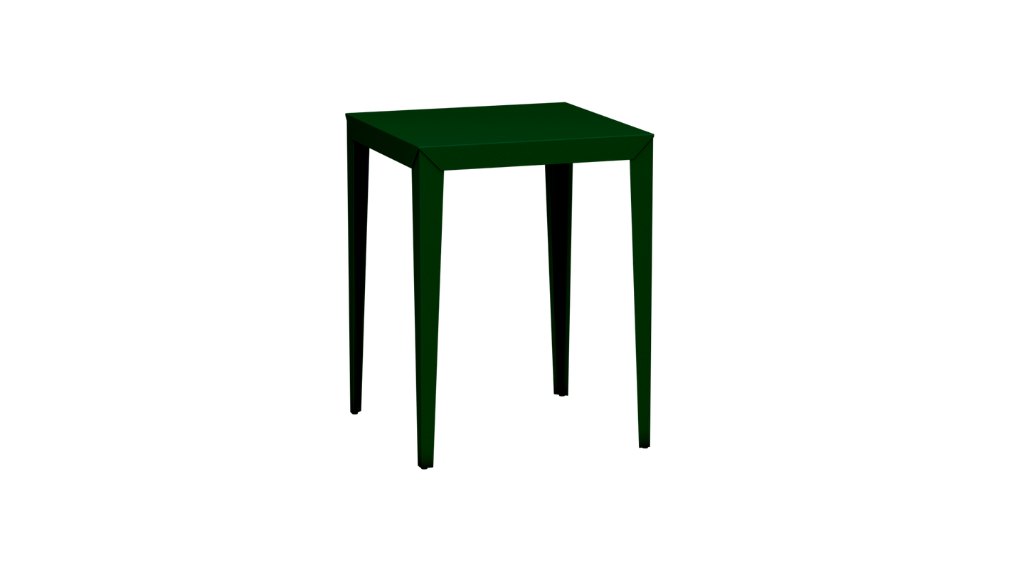 Mange - Debout carré 80cm en aluminium Zef - MATIERE GRISE - La Maison MilanaiseMD80ZEF8Canopée 124Fuselés