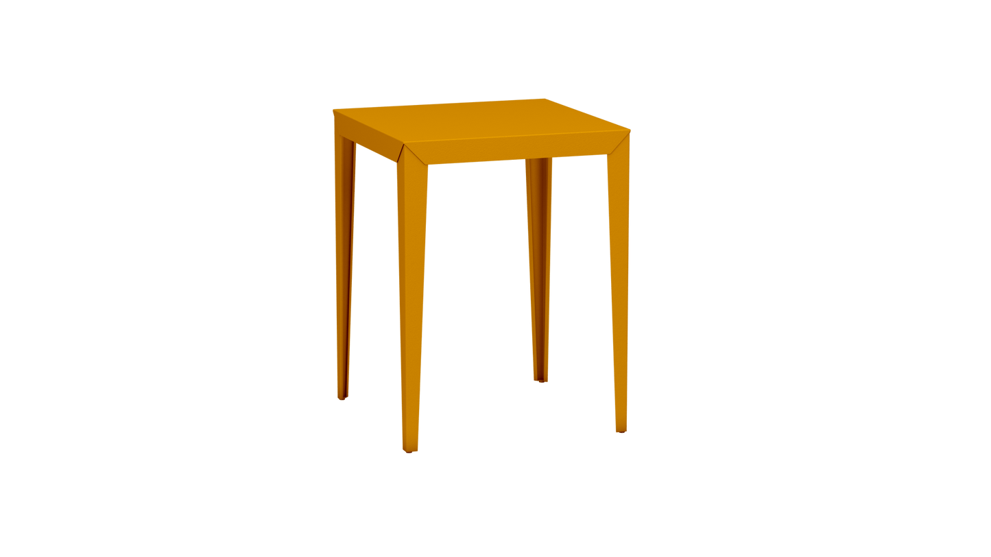 Mange - Debout carré 80cm en aluminium Zef - MATIERE GRISE - La Maison MilanaiseMD80ZEF2Safran 131Fuselés