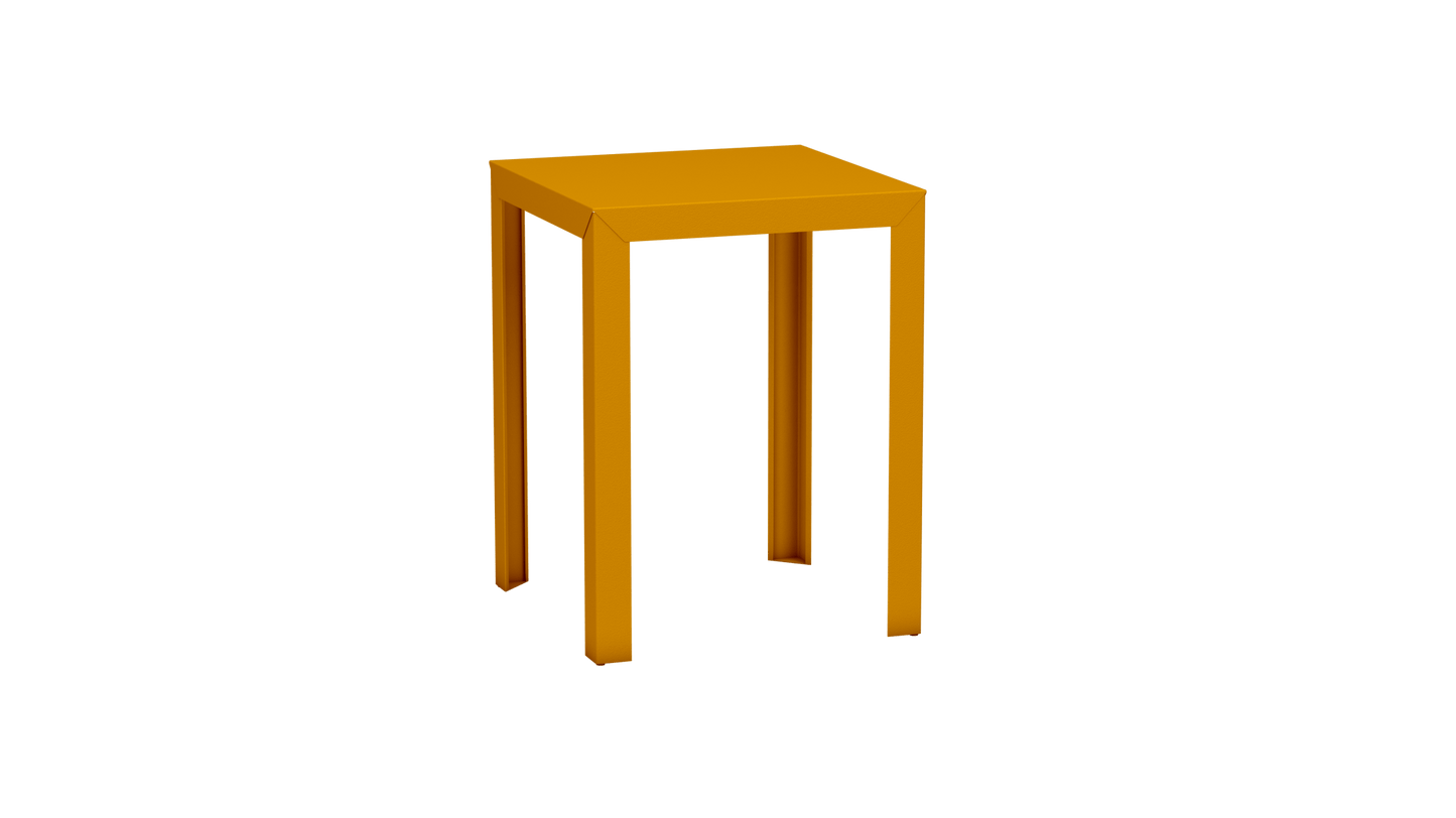 Mange - Debout carré 80cm en aluminium Zef - MATIERE GRISE - La Maison MilanaiseMD80ZEF1Safran 131Droits