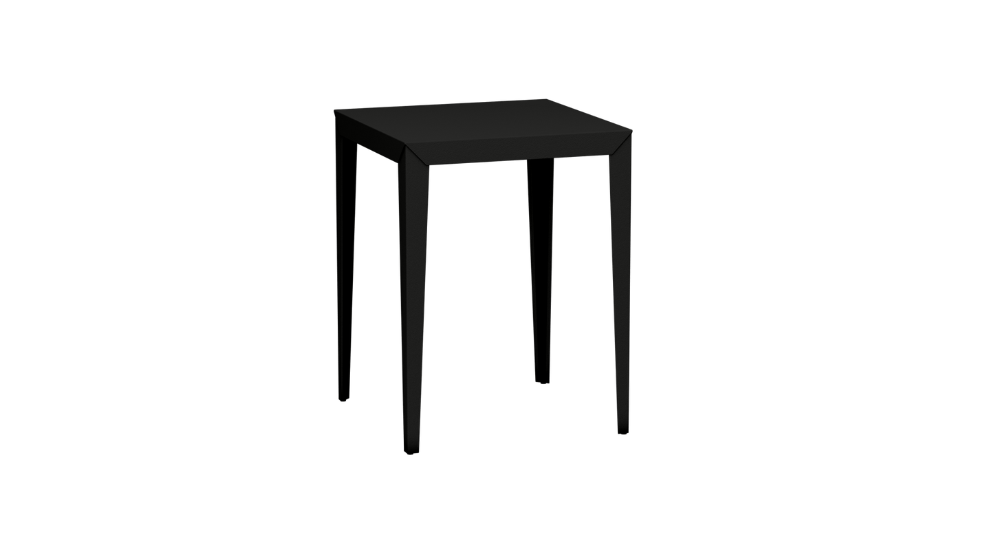 Mange - Debout carré 80cm en aluminium Zef - MATIERE GRISE - La Maison MilanaiseMD80ZEF48Noir mat 031Fuselés