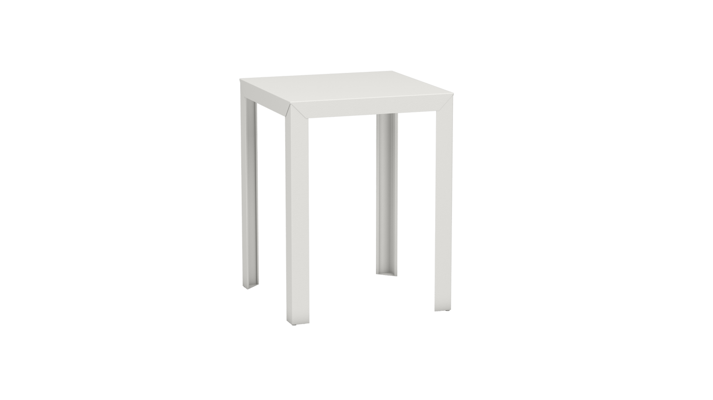 Mange - Debout carré 80cm en aluminium Zef - MATIERE GRISE - La Maison MilanaiseMD80ZEF79Blanc 001Droits