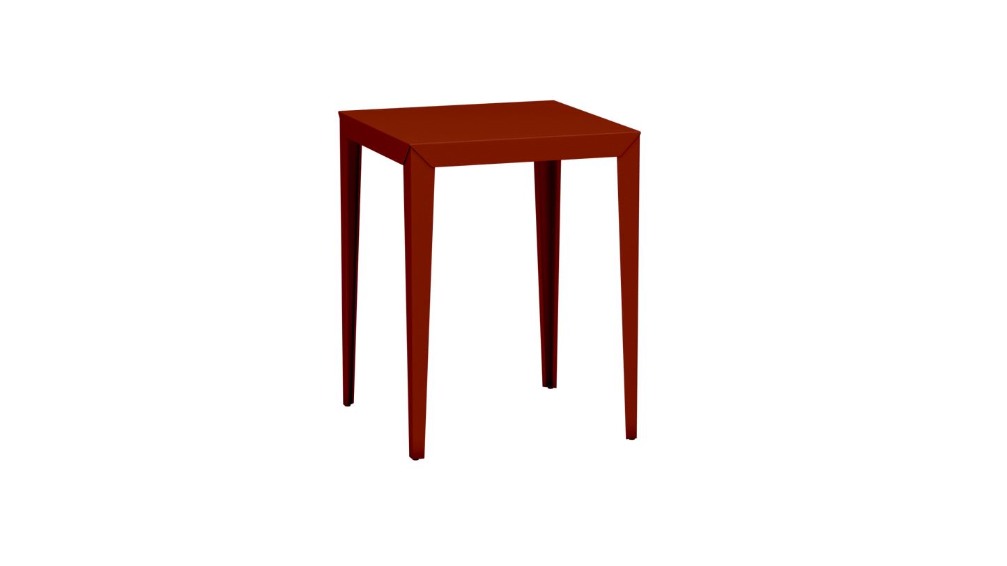 Mange - Debout carré 80cm en aluminium Zef - MATIERE GRISE - La Maison MilanaiseMD80ZEF26Terracotta 142Fuselés