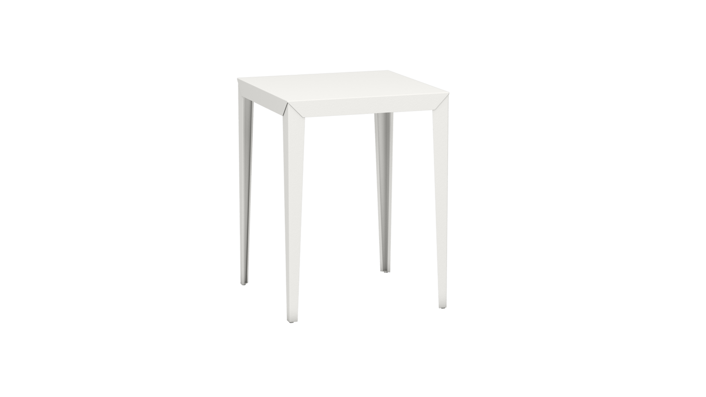 Mange - Debout carré 80cm en aluminium Zef - MATIERE GRISE - La Maison MilanaiseMD80ZEF80Blanc 001Fuselés