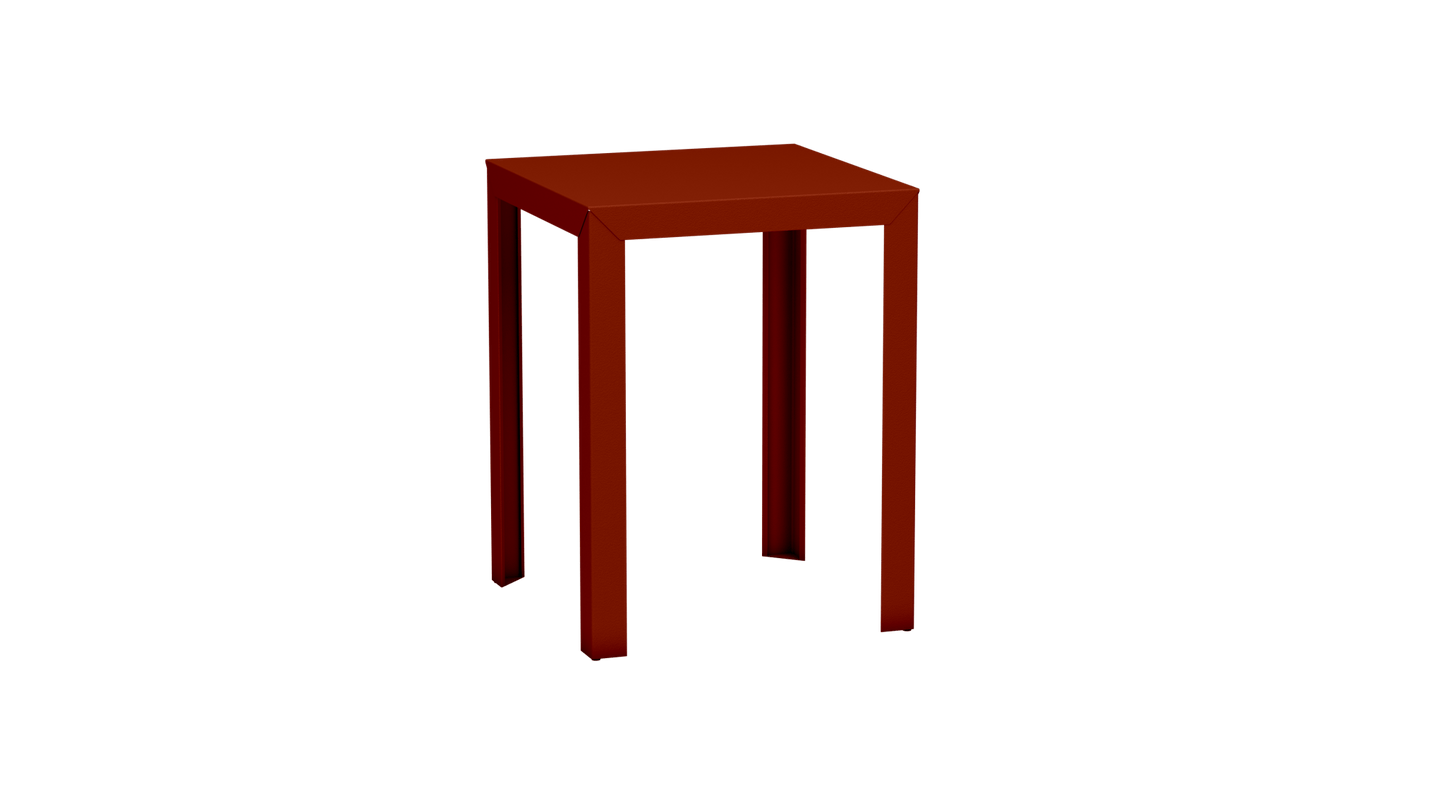 Mange - Debout carré 80cm en aluminium Zef - MATIERE GRISE - La Maison MilanaiseMD80ZEF25Terracotta 142Droits