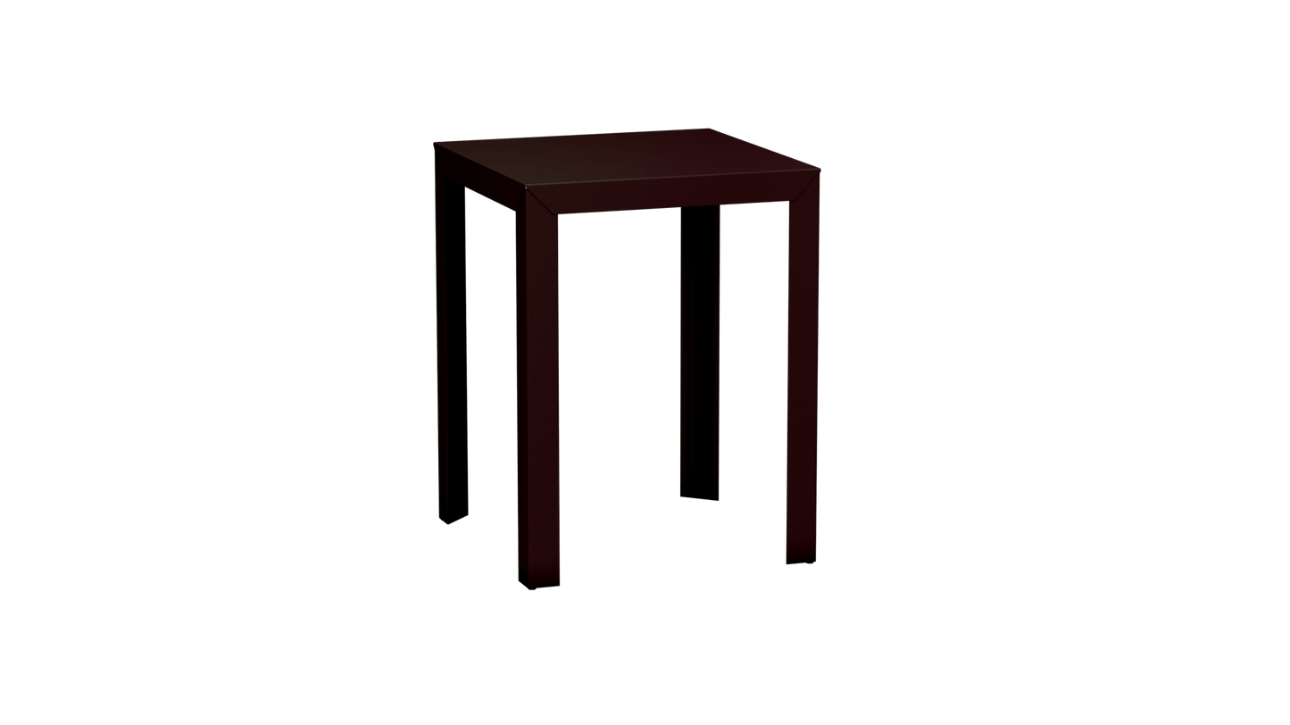 Mange - Debout carré 80cm en aluminium Zef - MATIERE GRISE - La Maison MilanaiseMD80ZEF63Violet de Mars 171Droits