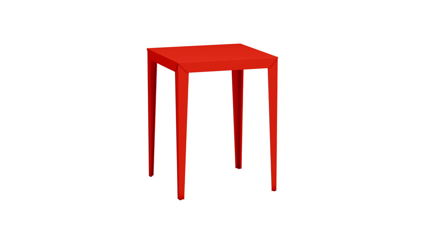 Mange - Debout carré 80cm en aluminium Zef - MATIERE GRISE - La Maison MilanaiseMD80ZEF32Corail 032Fuselés