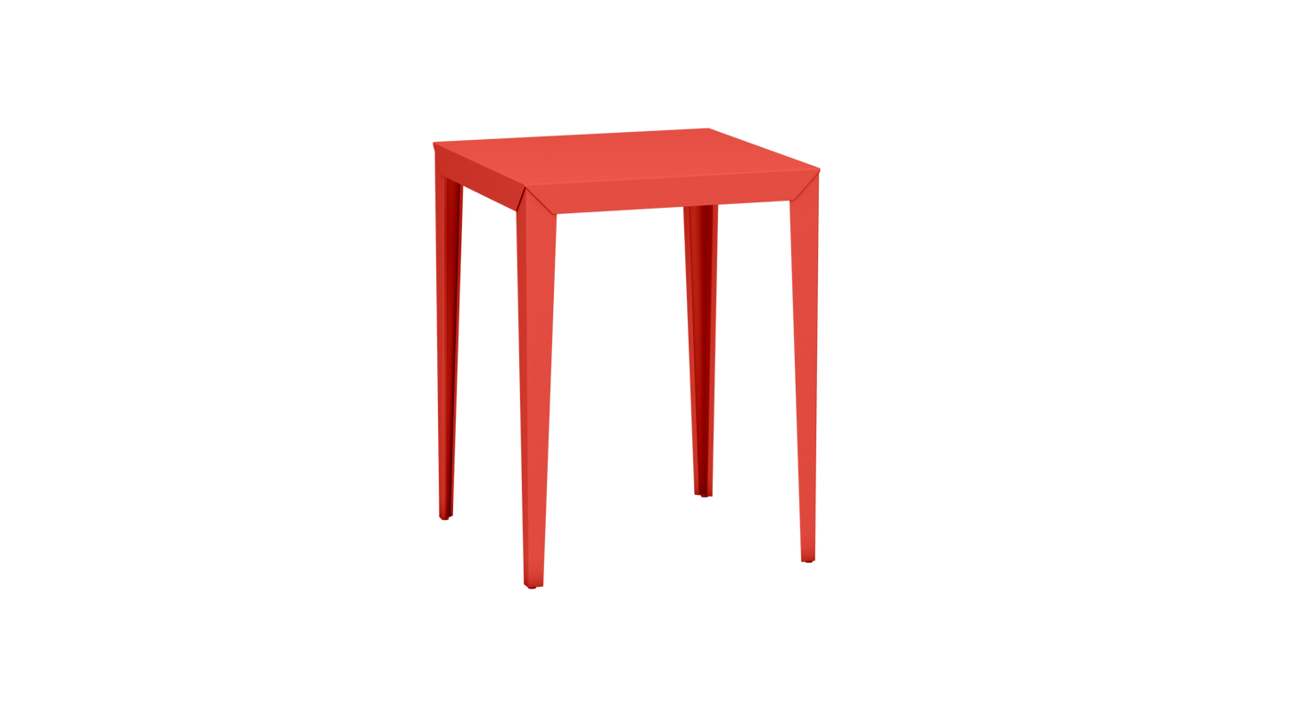 Mange - Debout carré 80cm en aluminium Zef - MATIERE GRISE - La Maison MilanaiseMD80ZEF28Pêche 143Fuselés