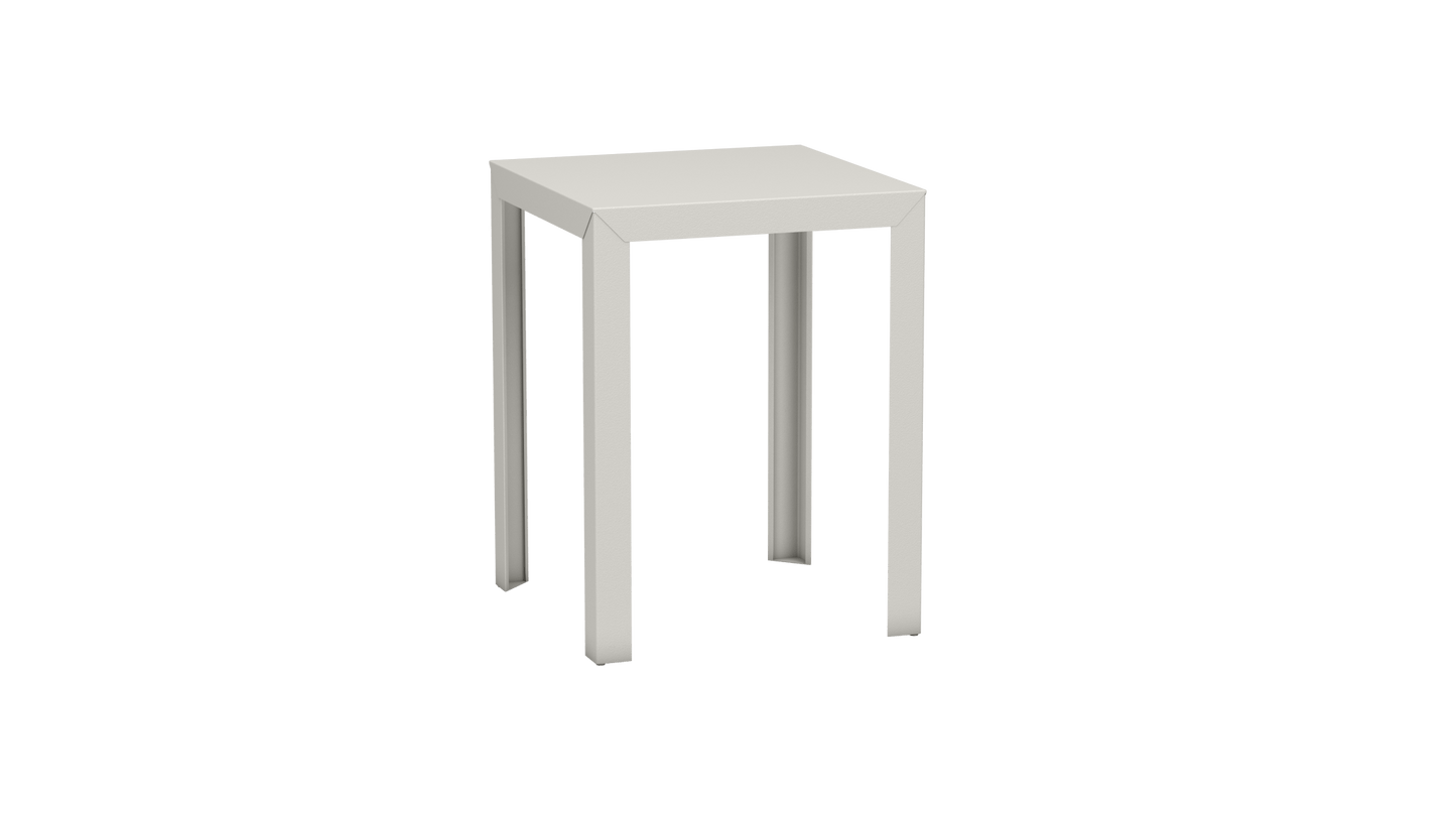 Mange - Debout carré 80cm en aluminium Zef - MATIERE GRISE - La Maison MilanaiseMD80ZEF61Craie 023Droits