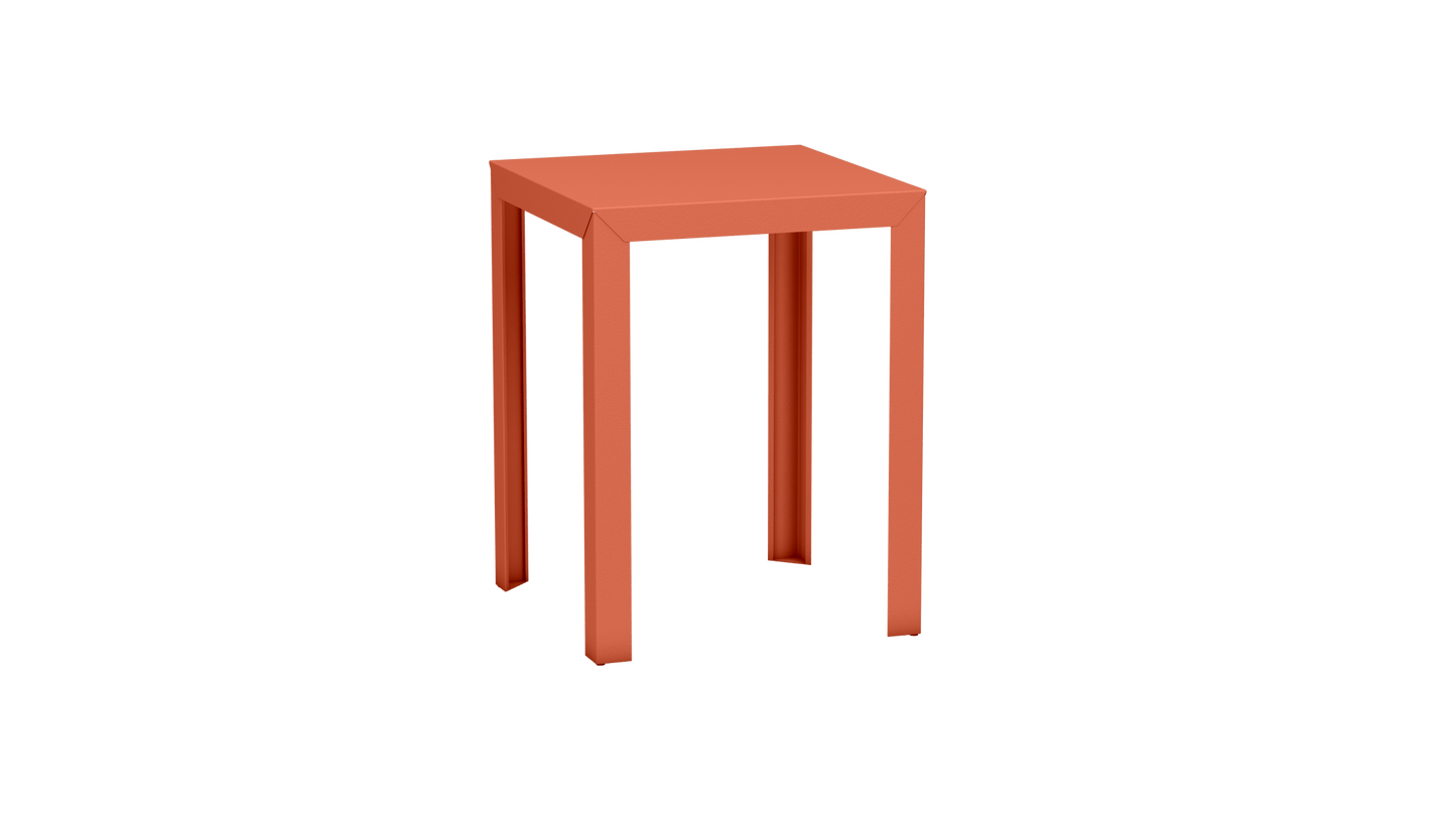 Mange - Debout carré 80cm en aluminium Zef - MATIERE GRISE - La Maison MilanaiseMD80ZEF29Orange givré 144Droits