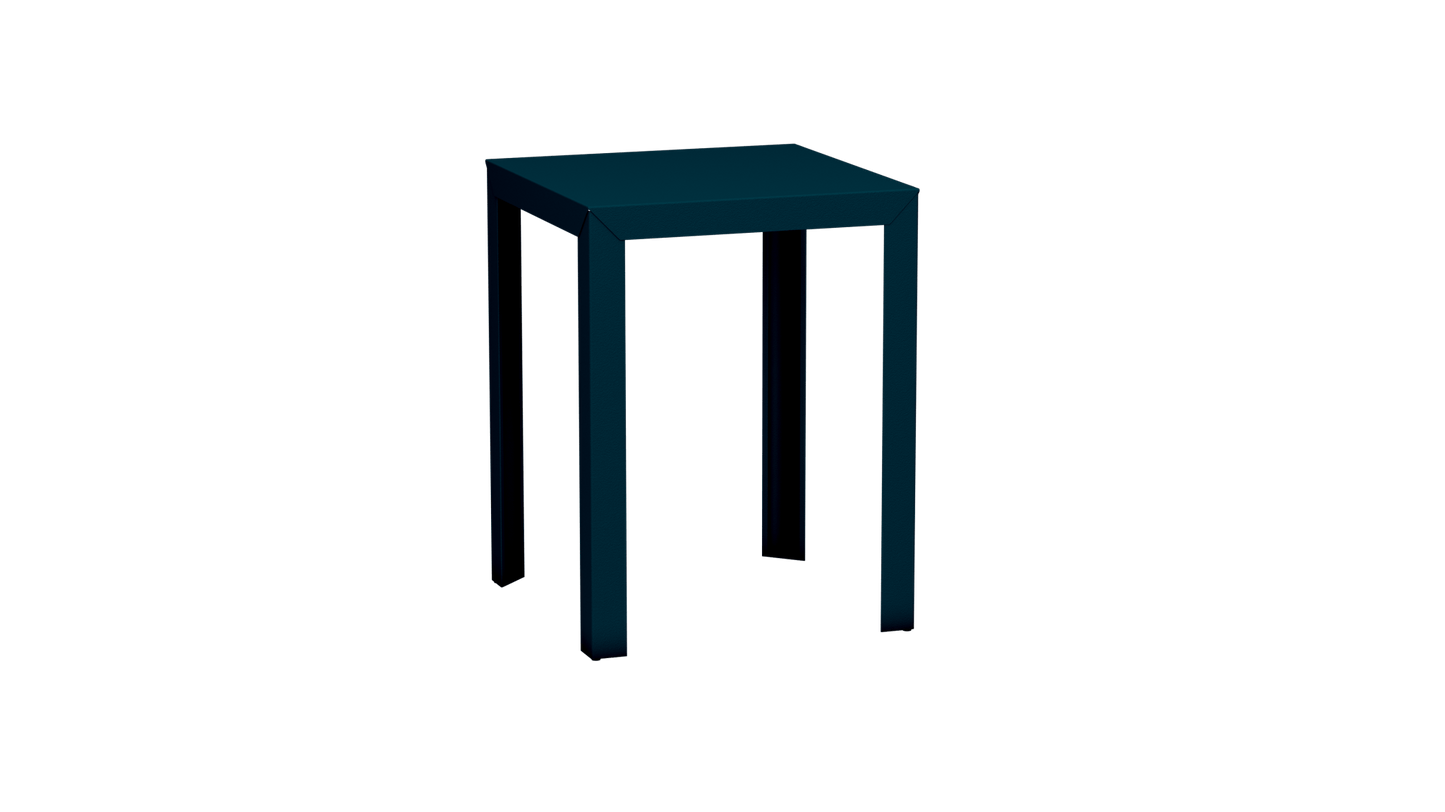 Mange - Debout carré 80cm en aluminium Zef - MATIERE GRISE - La Maison MilanaiseMD80ZEF19Canard 115Droits