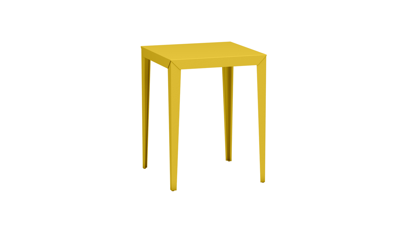 Mange - Debout carré 80cm en aluminium Zef - MATIERE GRISE - La Maison MilanaiseMD80ZEF4Poussin 014Fuselés