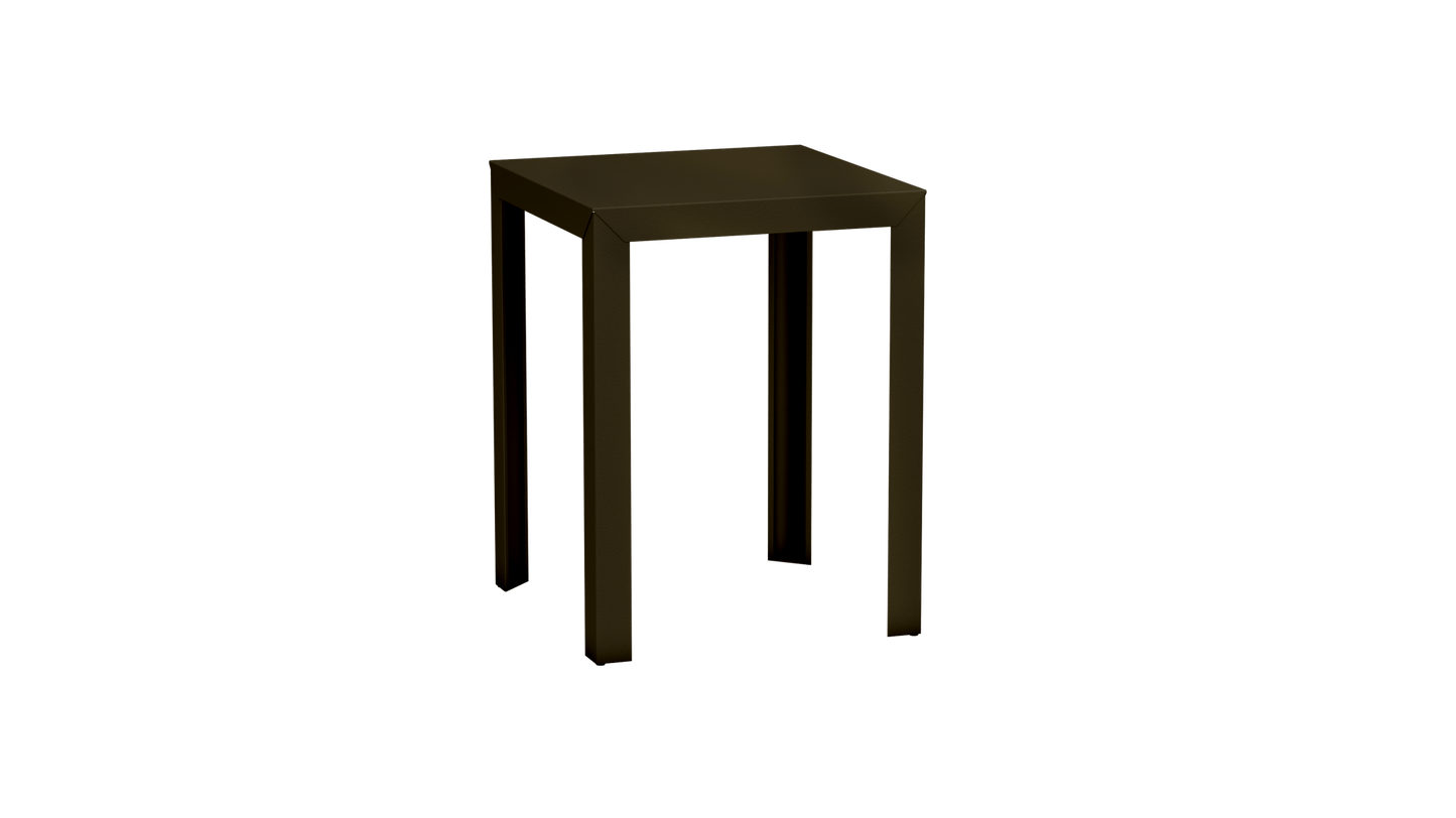 Mange - Debout carré 80cm en aluminium Zef - MATIERE GRISE - La Maison MilanaiseMD80ZEF77Brut Vernis fumé 241Droits