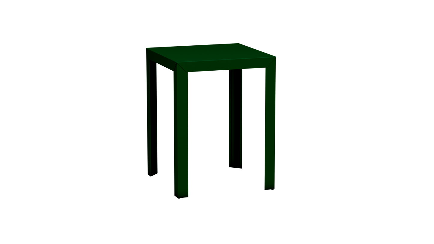 Mange - Debout carré 80cm en aluminium Zef - MATIERE GRISE - La Maison MilanaiseMD80ZEF7Canopée 124Droits