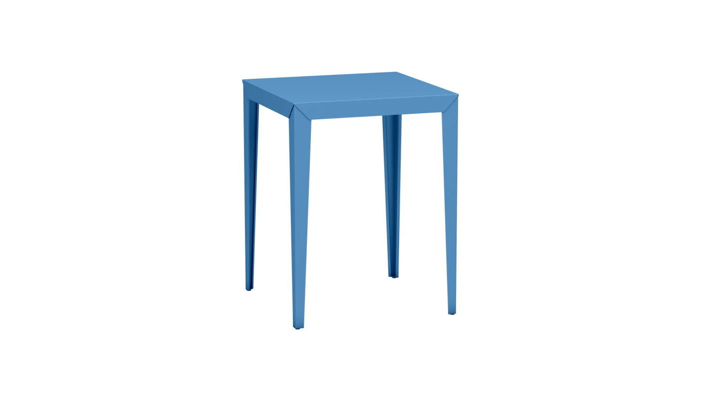 Mange - Debout carré 80cm en aluminium Zef - MATIERE GRISE - La Maison MilanaiseMD80ZEF16Azur 111Fuselés