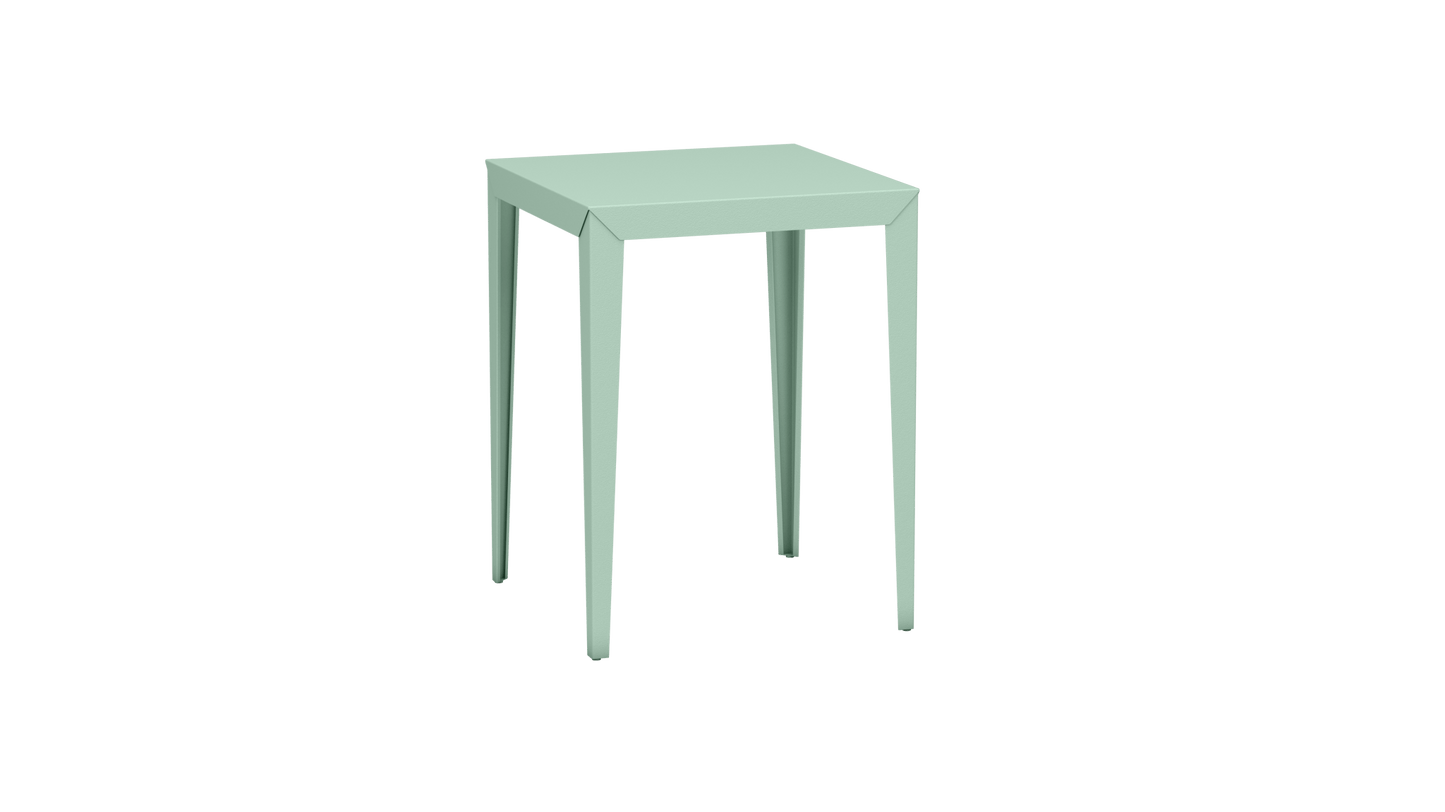 Mange - Debout carré 80cm en aluminium Zef - MATIERE GRISE - La Maison MilanaiseMD80ZEF10Vert d'eau 120Fuselés