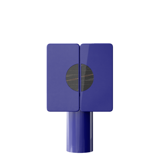 Meuble bar REGIS Bleu électrique – insert céramique Sahara Noir - ULTRA MOBILI - La Maison MilanaiseBRG