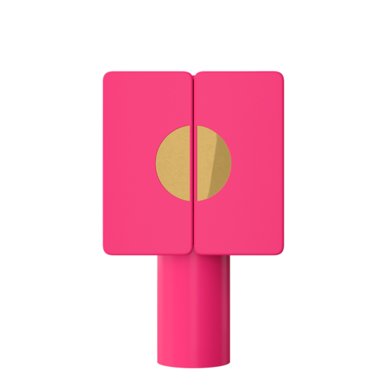 Meuble bar REGIS Rose Fluo et Miroir doré - ULTRA MOBILI - La Maison MilanaiseBRGROSE