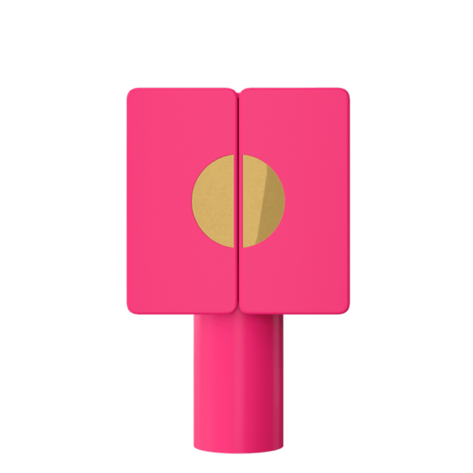 Meuble bar REGIS Rose Fluo et Miroir doré - ULTRA MOBILI - La Maison MilanaiseBRGROSE