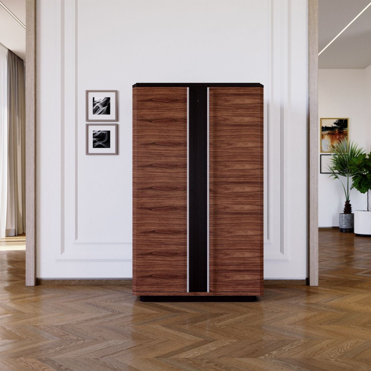 Meuble bar XXL en noyer canaletto – TEOMONDO - ULTRA MOBILI - La Maison MilanaiseBTMNOYER2