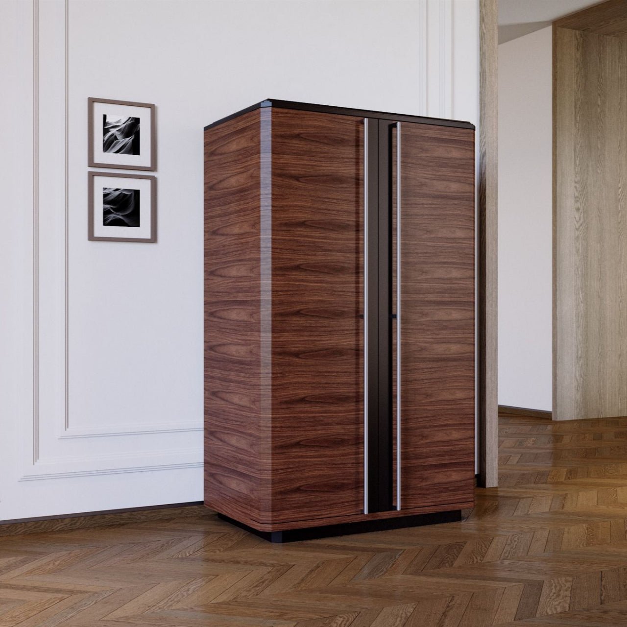 Meuble bar XXL en noyer canaletto – TEOMONDO - ULTRA MOBILI - La Maison MilanaiseBTMNOYER2