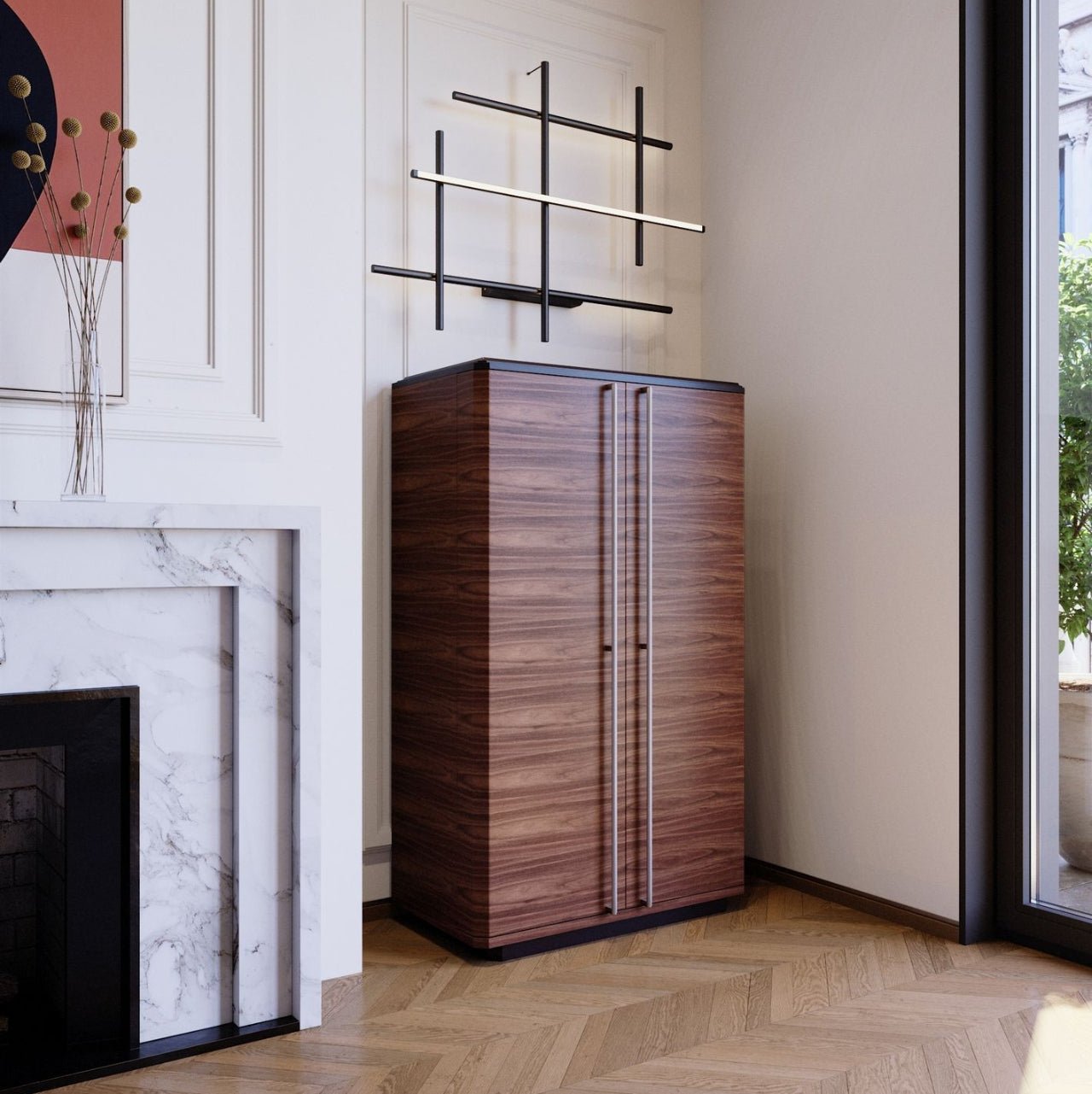 Meuble bar XXL en noyer canaletto – TEOMONDO - ULTRA MOBILI - La Maison MilanaiseBTMNOYER
