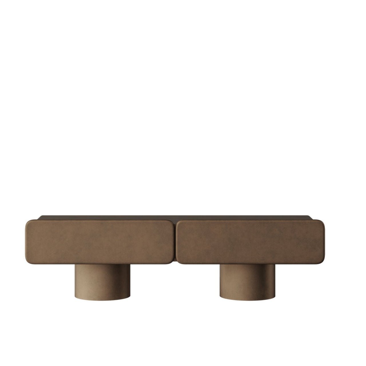 Meuble de rangement MARTE 2 – Minimalisme italien en bois laqué et métal - ULTRA MOBILI - La Maison MilanaiseSMR2L0 Laqué Mat