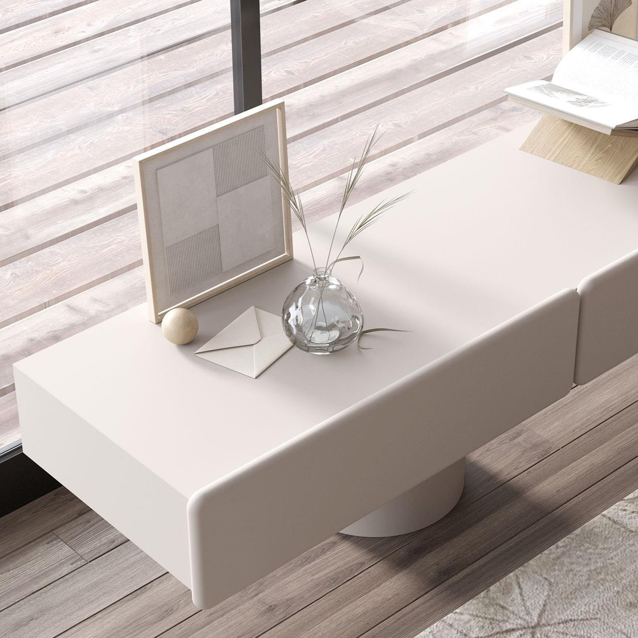 Meuble de rangement MARTE 2 – Minimalisme italien en bois laqué et métal - ULTRA MOBILI - La Maison MilanaiseSMR2.BRBronze