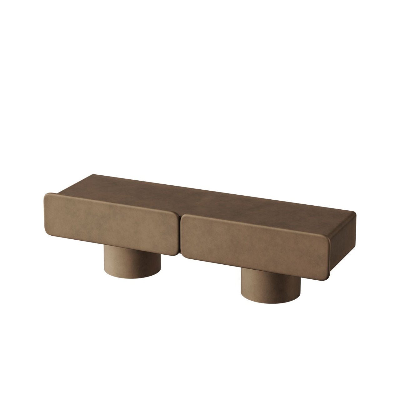 Meuble de rangement MARTE 2 – Minimalisme italien en bois laqué et métal - ULTRA MOBILI - La Maison MilanaiseSMR2.BRBronze