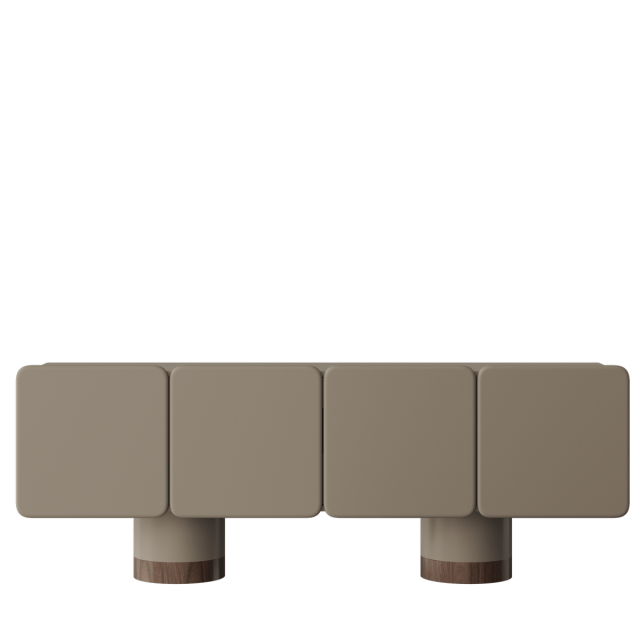 Meuble VENUS – Design sculptural, finitions nobles et détails personnalisés - ULTRA MOBILI - La Maison Milanaise Noyer et pieds en marbre