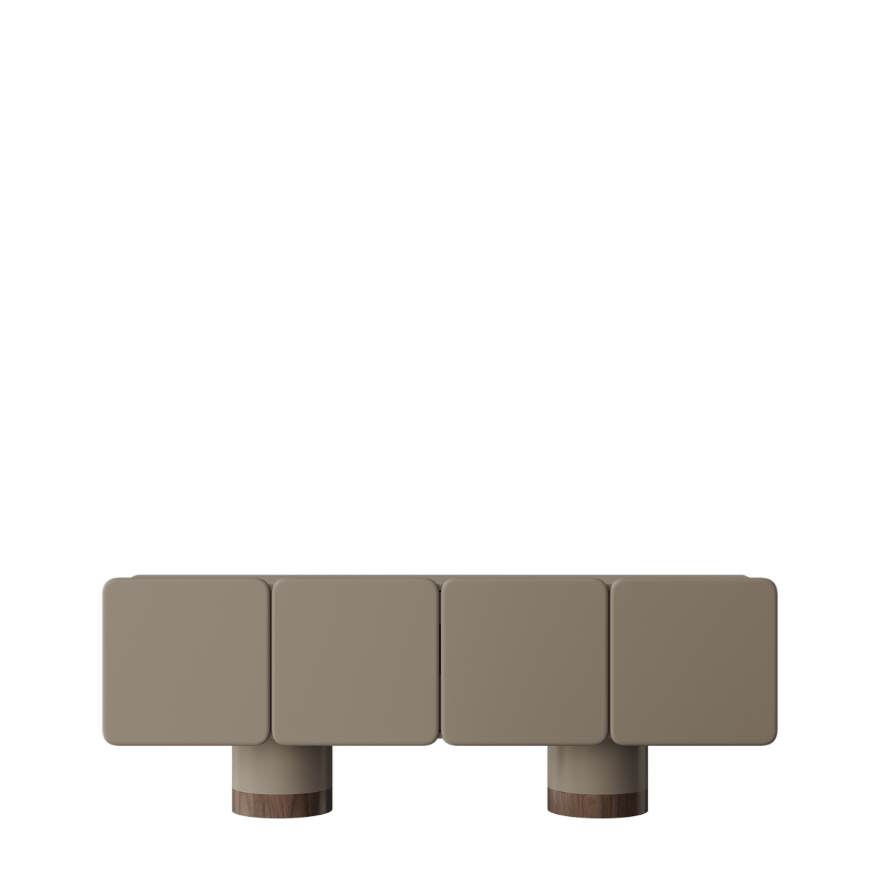 Meuble VENUS – Design sculptural, finitions nobles et détails personnalisés - ULTRA MOBILI - La Maison Milanaise Noyer et pieds en marbre