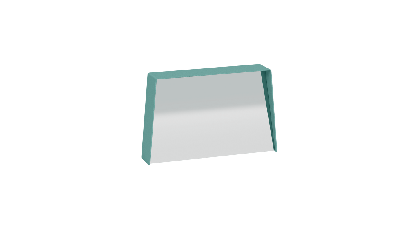 Miroir trapèze en métal Miroir HD - MATIERE GRISE - La Maison MilanaiseMIROIRHD - 2520" 45.5xP9cmxH29.1cmCeladon 006