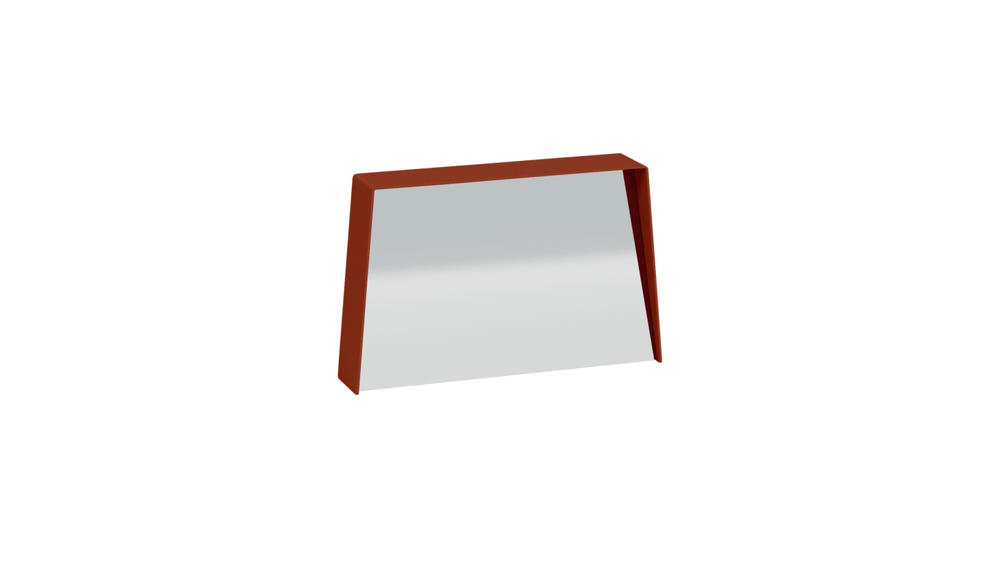 Miroir trapèze en métal Miroir HD - MATIERE GRISE - La Maison MilanaiseMIROIRHD - 1920" 45.5xP9cmxH29.1cmTerracotta 142