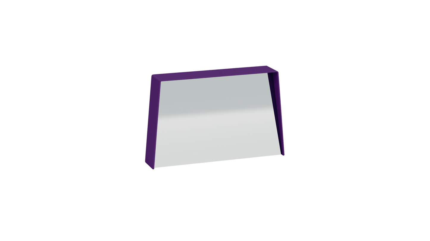 Miroir trapèze en métal Miroir HD - MATIERE GRISE - La Maison MilanaiseMIROIRHD - 2020" 45.5xP9cmxH29.1cmUltra Violet 172