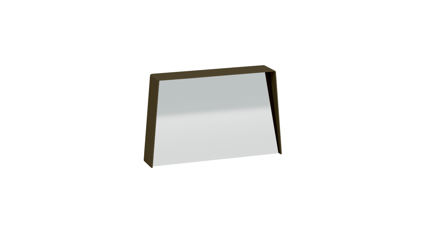 Miroir trapèze en métal Miroir HD - MATIERE GRISE - La Maison MilanaiseMIROIRHD - 3820" 45.5xP9cmxH29.1cmBrut Vernis fumé 241