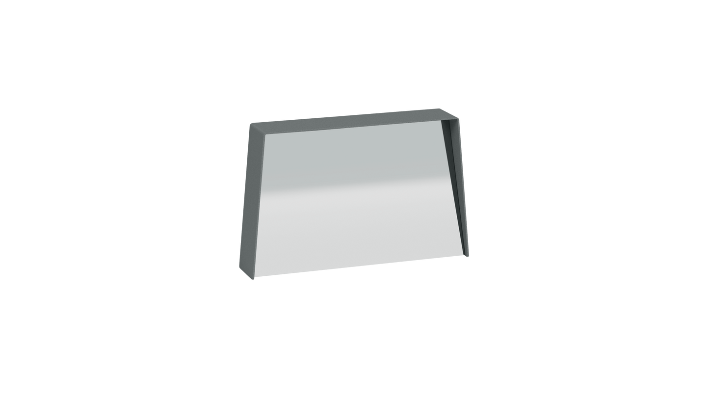 Miroir trapèze en métal Miroir HD - MATIERE GRISE - La Maison MilanaiseMIROIRHD - 420" 45.5xP9cmxH29.1cmOrage 221