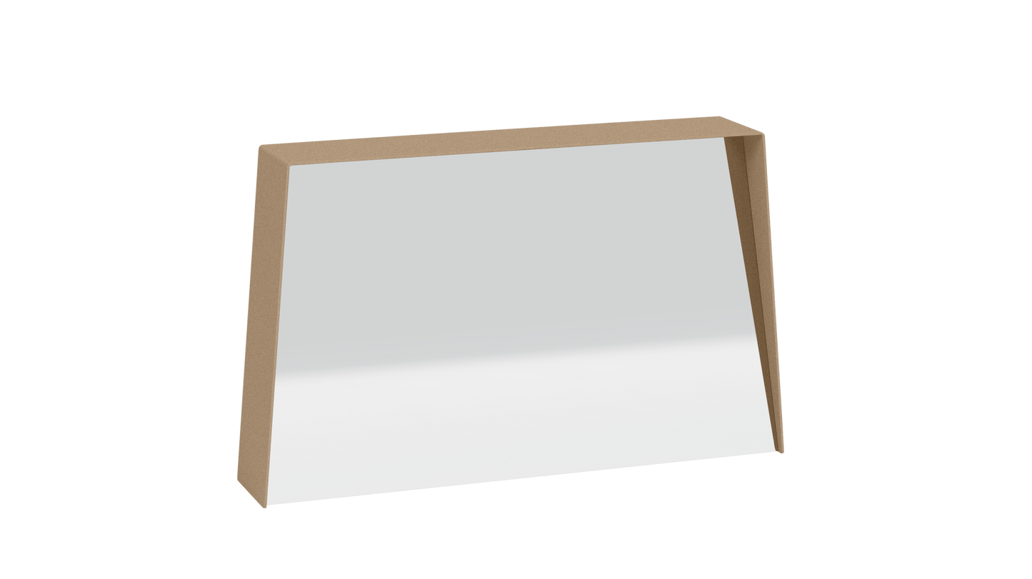 Miroir trapèze en métal Miroir HD - MATIERE GRISE - La Maison MilanaiseMIROIRHD - 5133" 74.9xP14xH45.8cmSable 018