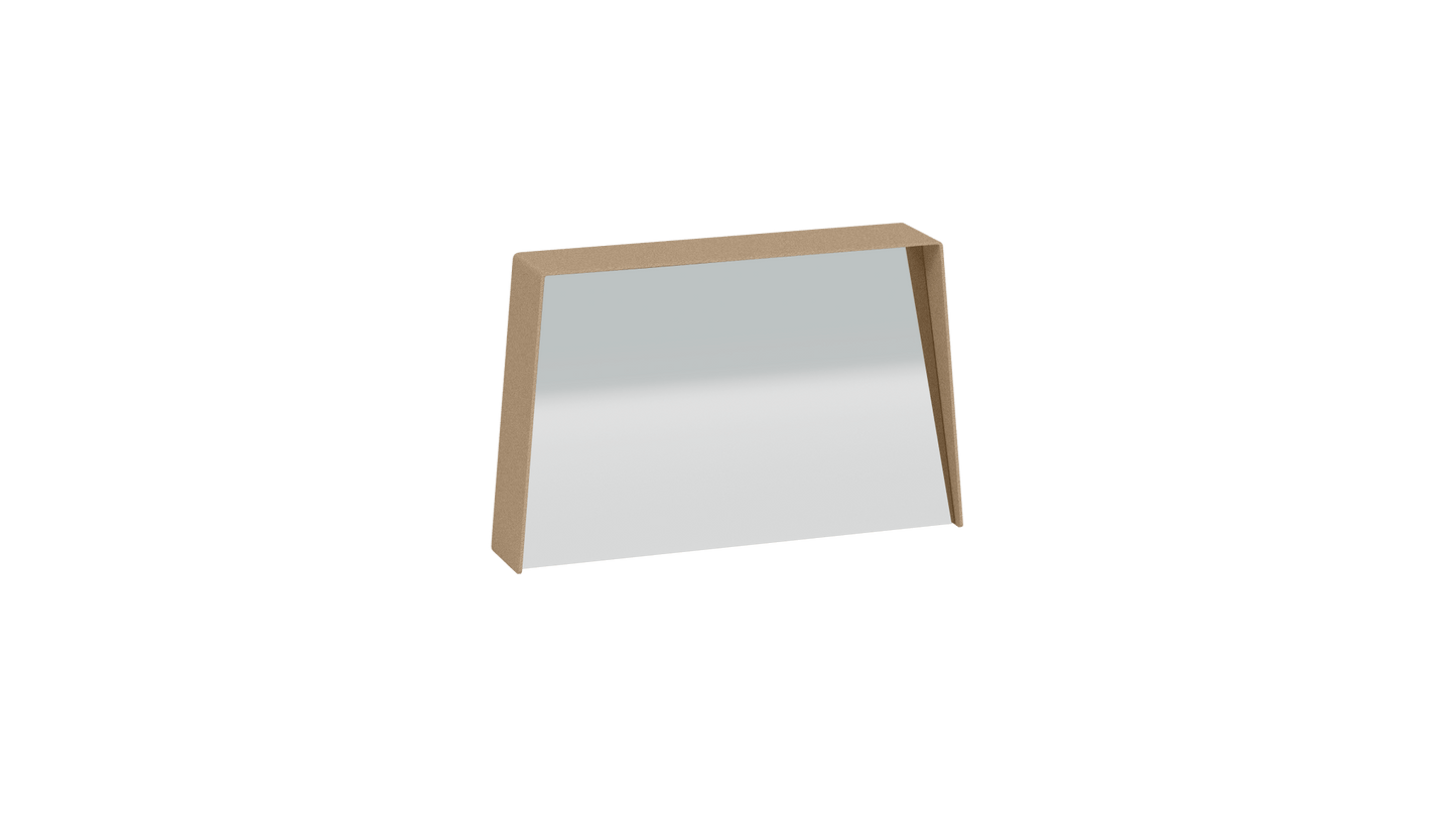 Miroir trapèze en métal Miroir HD - MATIERE GRISE - La Maison MilanaiseMIROIRHD - 1120" 45.5xP9cmxH29.1cmSable 018