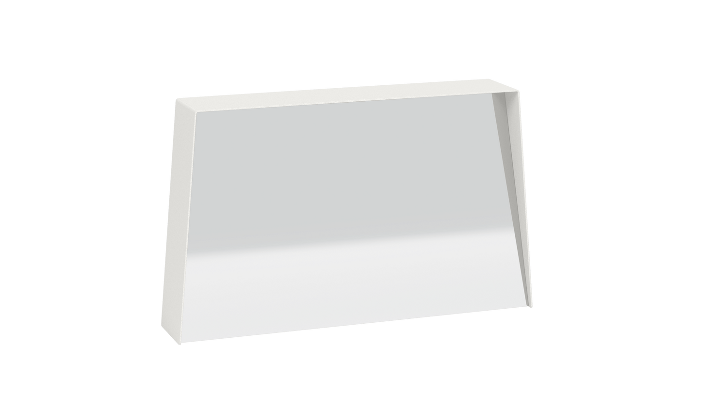 Miroir trapèze en métal Miroir HD - MATIERE GRISE - La Maison MilanaiseMIROIRHD - 8033" 74.9xP14xH45.8cmBlanc 001