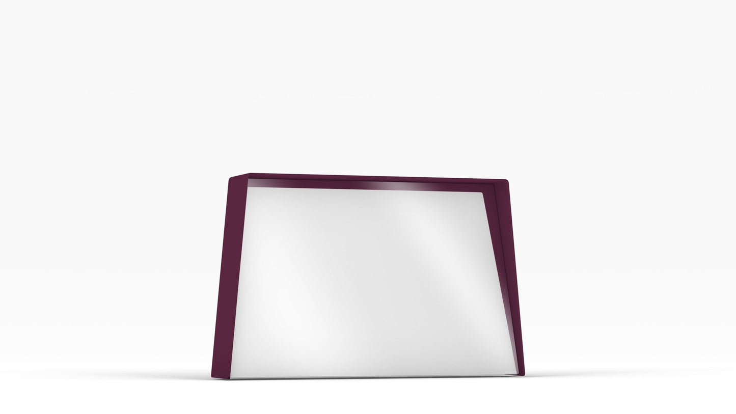 Miroir trapèze en métal Miroir HD - MATIERE GRISE - La Maison MilanaiseMIROIRHD - 320" 45.5xP9cmxH29.1cmBourgogne 153