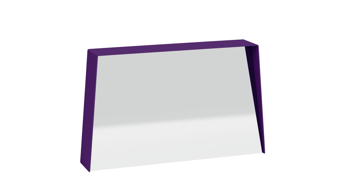 Miroir trapèze en métal Miroir HD - MATIERE GRISE - La Maison MilanaiseMIROIRHD - 6033" 74.9xP14xH45.8cmUltra Violet 172