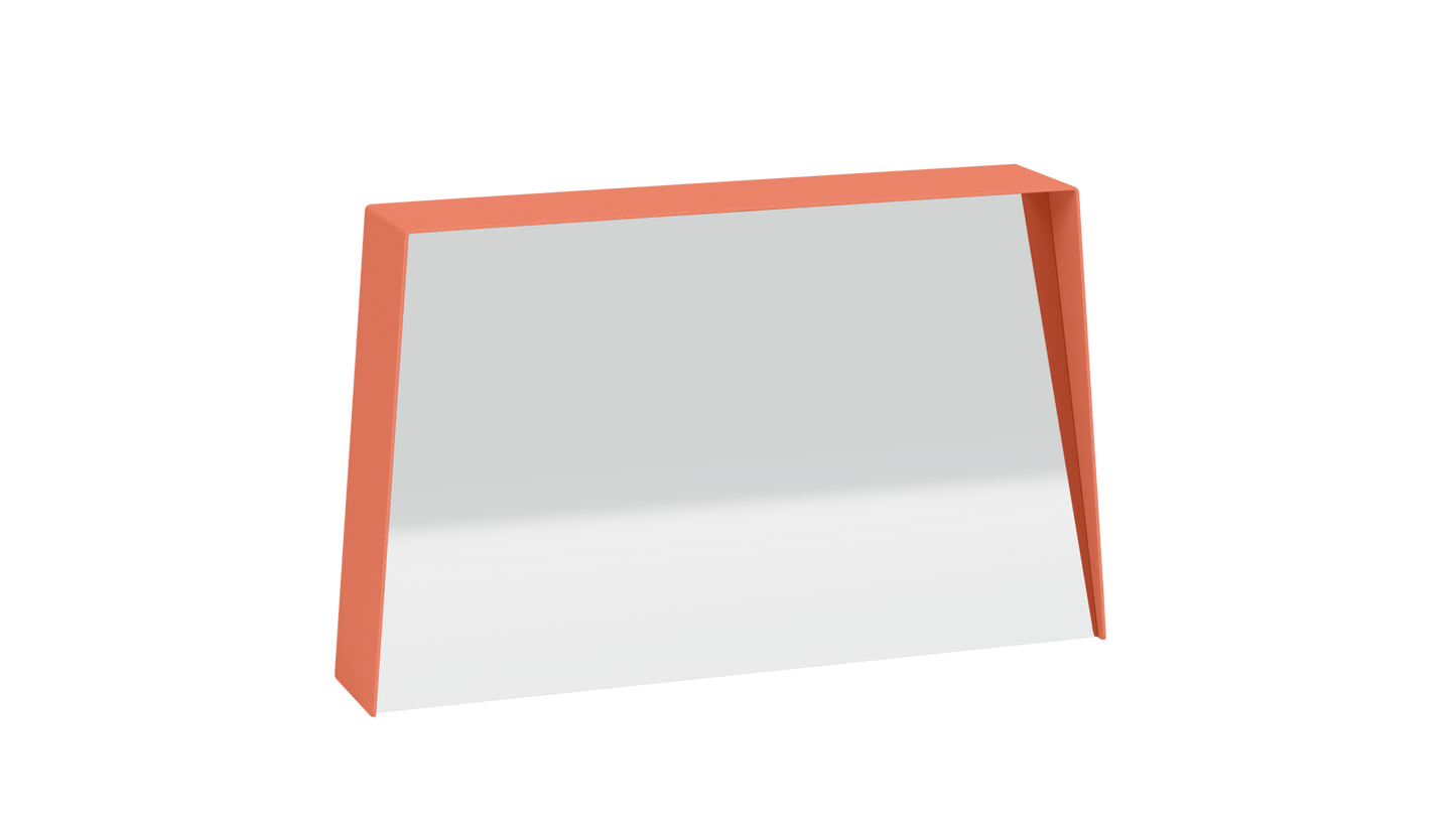 Miroir trapèze en métal Miroir HD - MATIERE GRISE - La Maison MilanaiseMIROIRHD - 5733" 74.9xP14xH45.8cmOrange givré 144