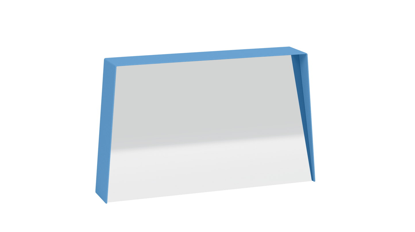 Miroir trapèze en métal Miroir HD - MATIERE GRISE - La Maison MilanaiseMIROIRHD - 6333" 74.9xP14xH45.8cmAzur 111