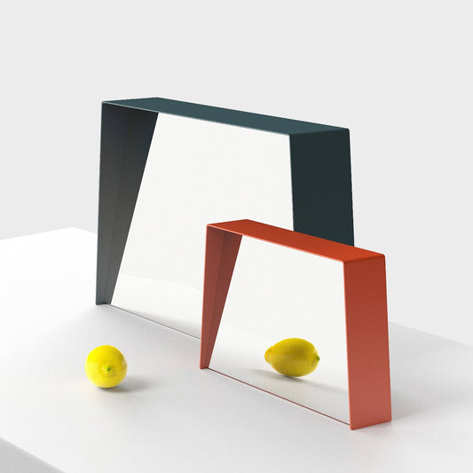 Miroir trapèze en métal Miroir HD - MATIERE GRISE - La Maison MilanaiseMIROIRHD - 6133" 74.9xP14xH45.8cmCanard 115