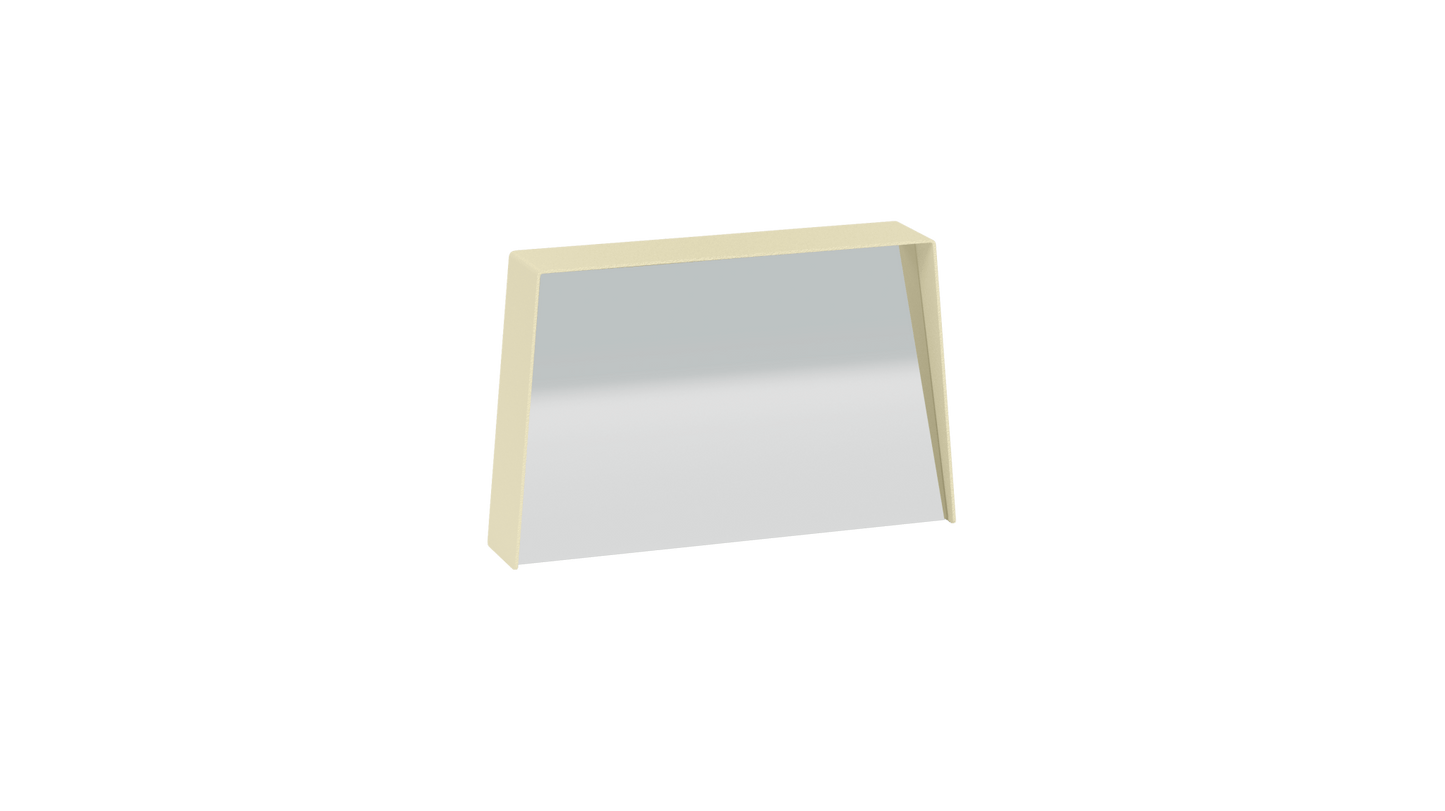 Miroir trapèze en métal Miroir HD - MATIERE GRISE - La Maison MilanaiseMIROIRHD - 3520" 45.5xP9cmxH29.1cmChampagne 231