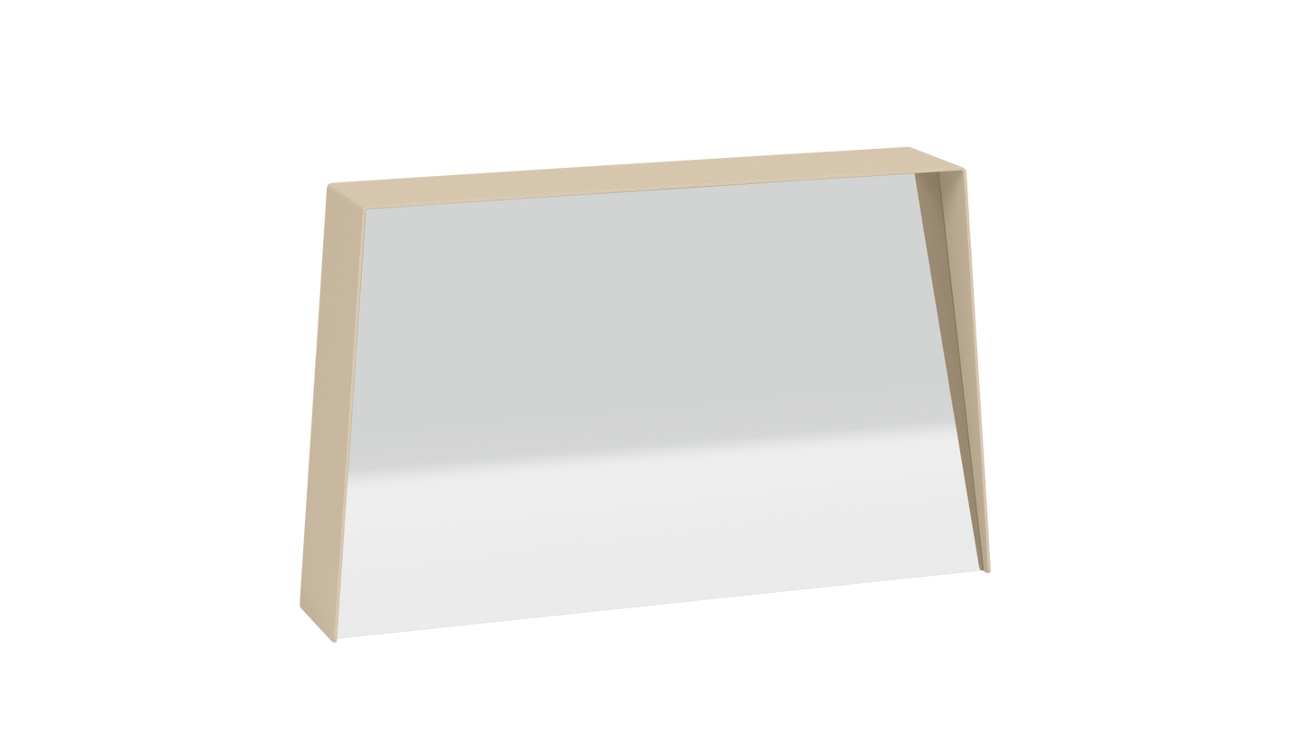Miroir trapèze en métal Miroir HD - MATIERE GRISE - La Maison MilanaiseMIROIRHD - 5233" 74.9xP14xH45.8cmCrème 190